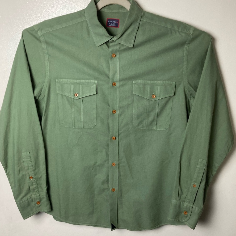 UNTUCKit Green Casual Button Down Shirt XL